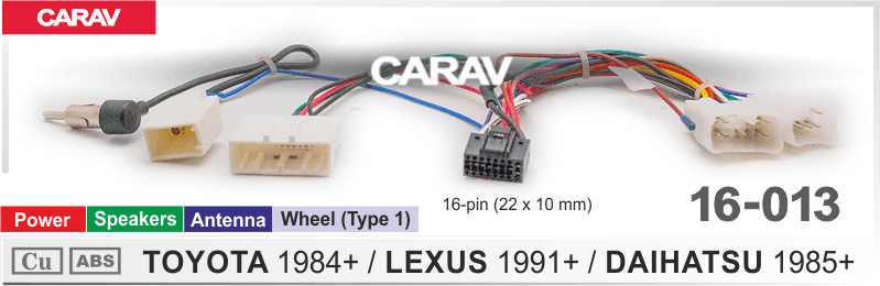 картинка Комплект проводов TOYOTA 2012+ 16-013 купить в магазине CAROBASS