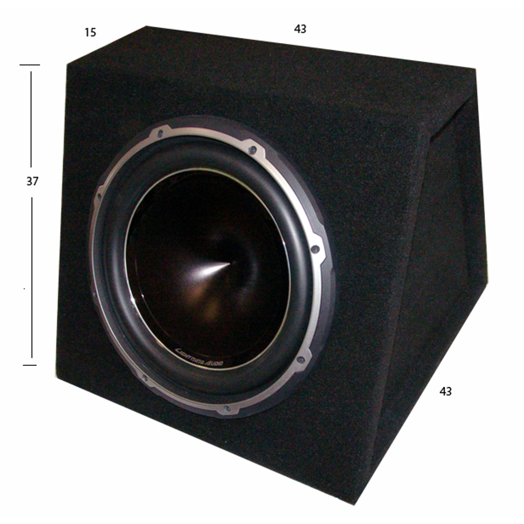 картинка Сабвуфер корпусной 12″ Lightning Audio LA-S412 in box купить в магазине CAROBASS