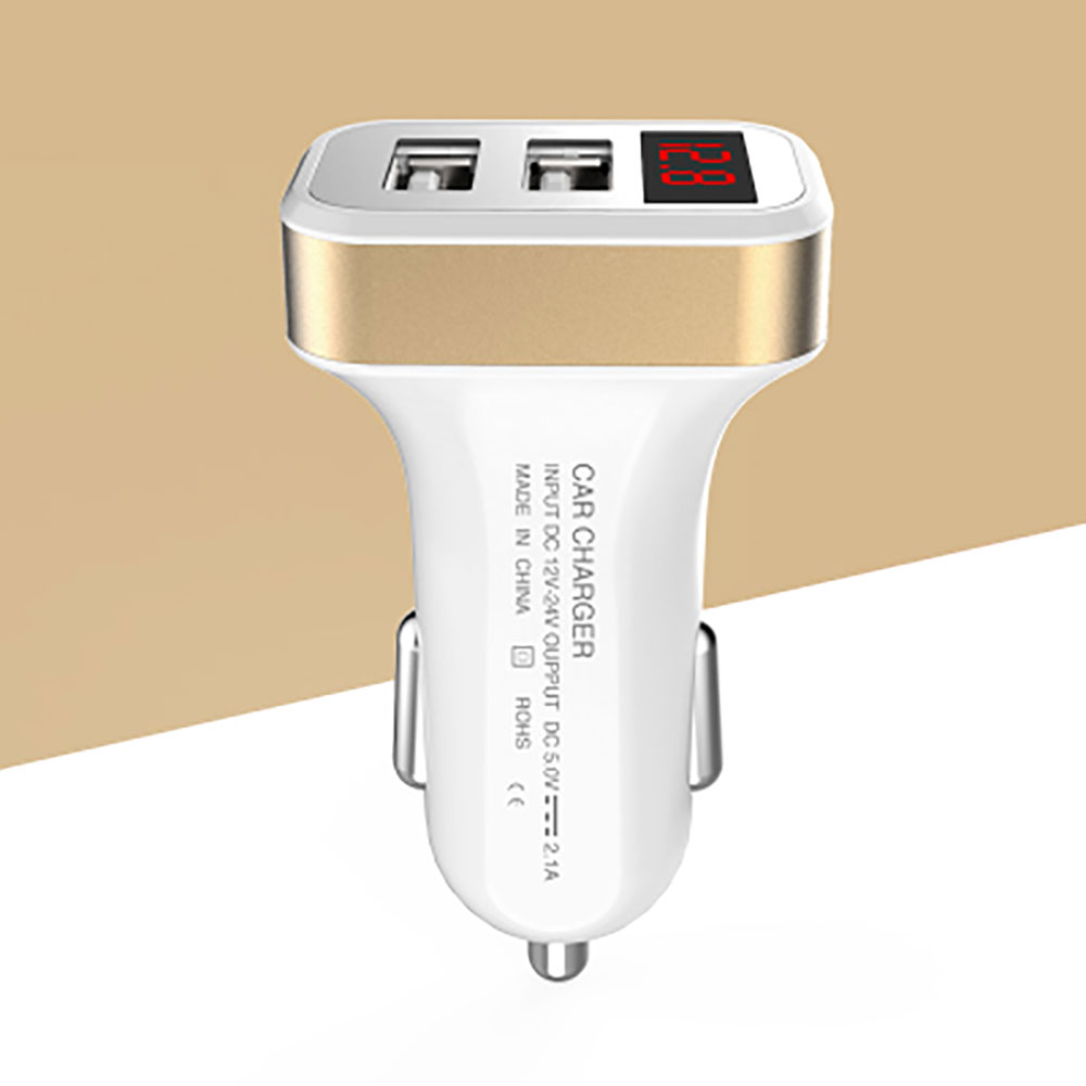 картинка Автомобильное ЗУ 2 USB с вольтметром RECXON RC-01 купить в магазине CAROBASS
