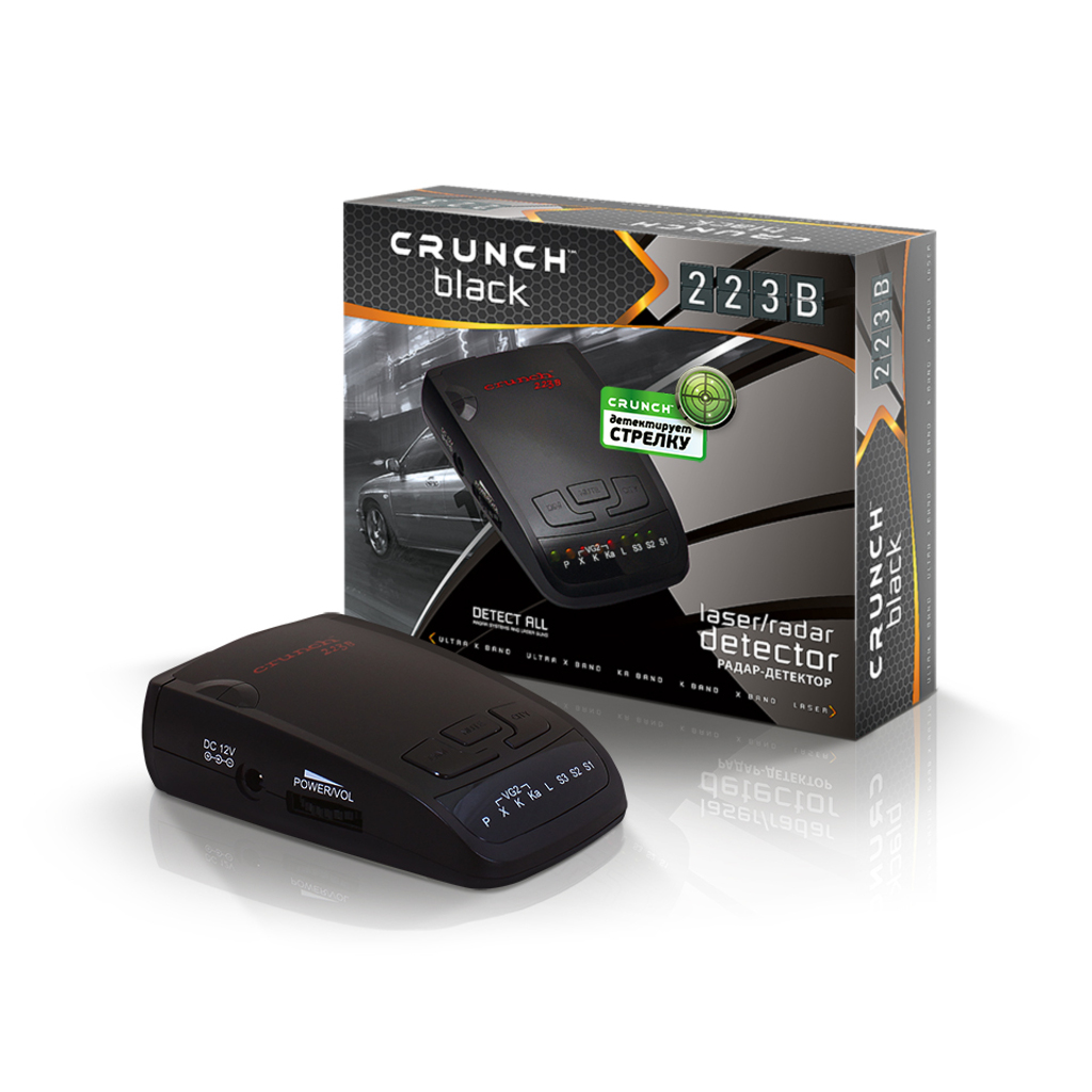 картинка Радар-детектор CRUNCH 223B (Антистрелка) купить в магазине CAROBASS