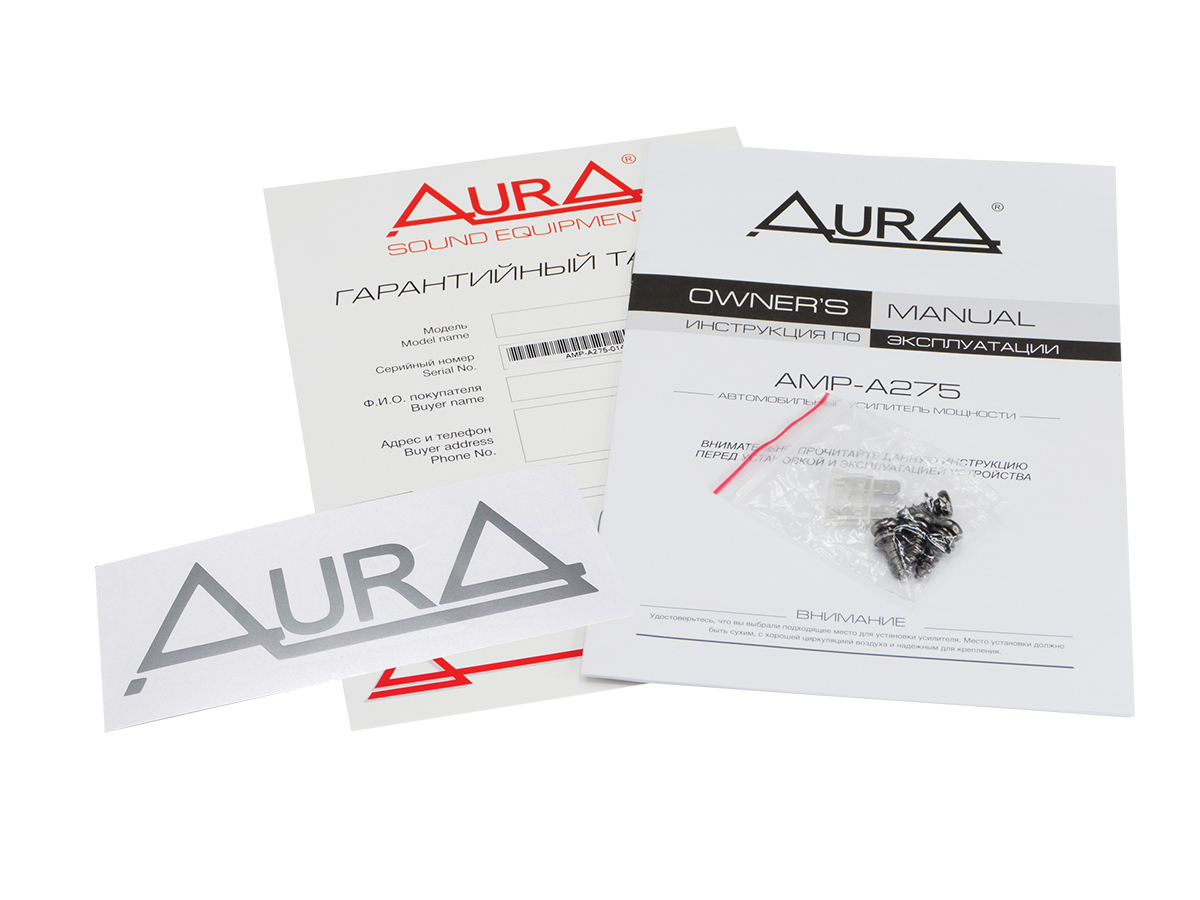 картинка Усилитель 2-х канальный AURA AMP-A275 купить в магазине CAROBASS