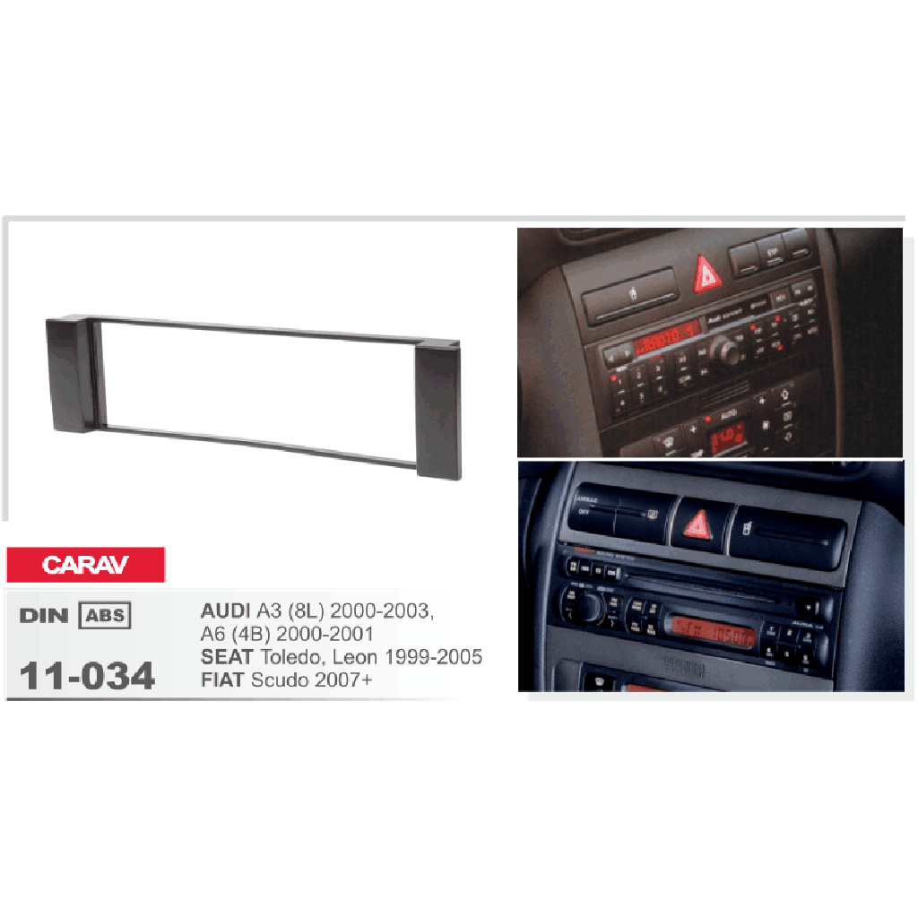 картинка Переходная рамка 1-DIN для AUDI CARAV 11-034 купить в магазине CAROBASS