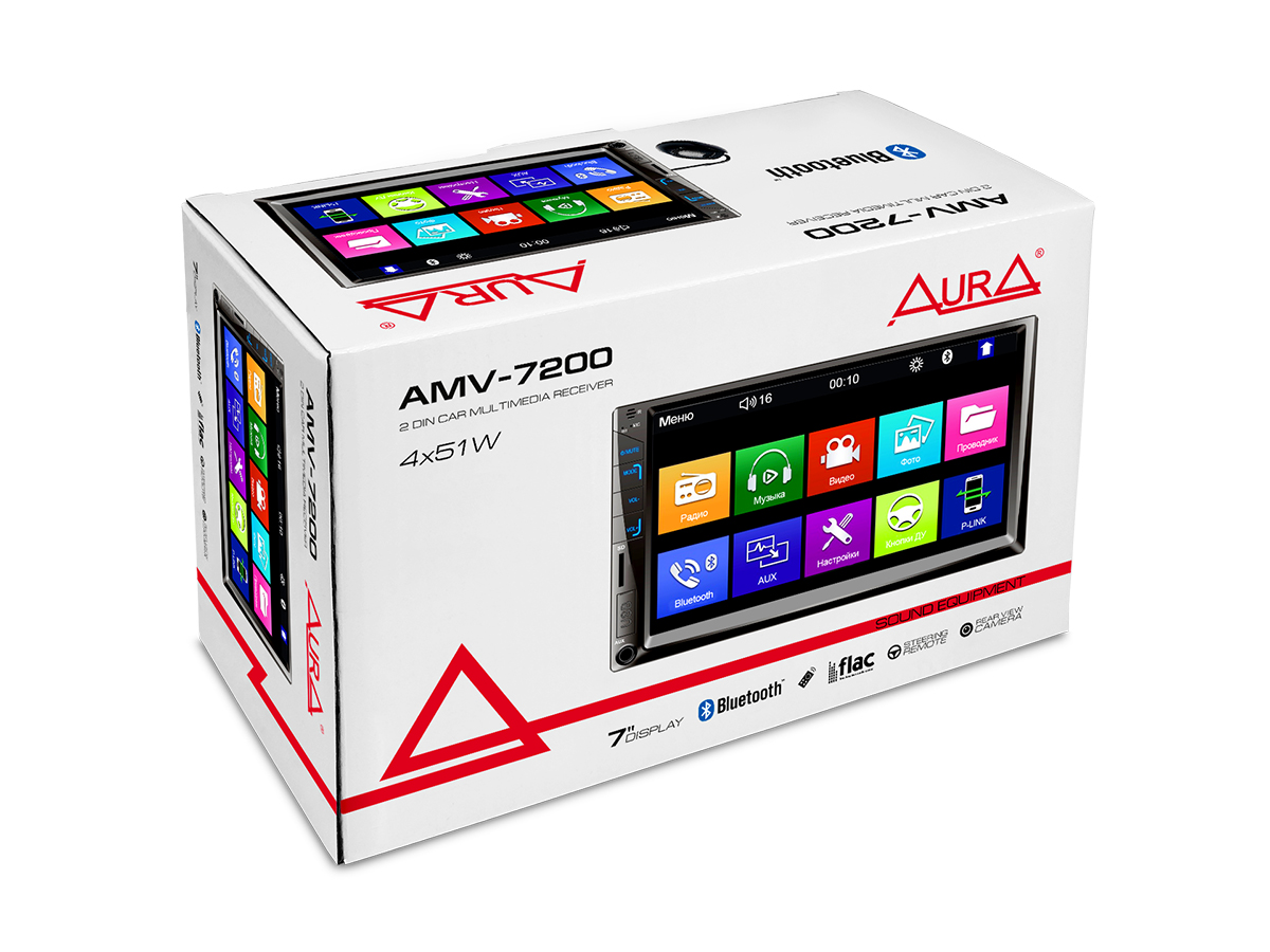 картинка Автомагнитола AURA AMV-7200 купить в магазине CAROBASS
