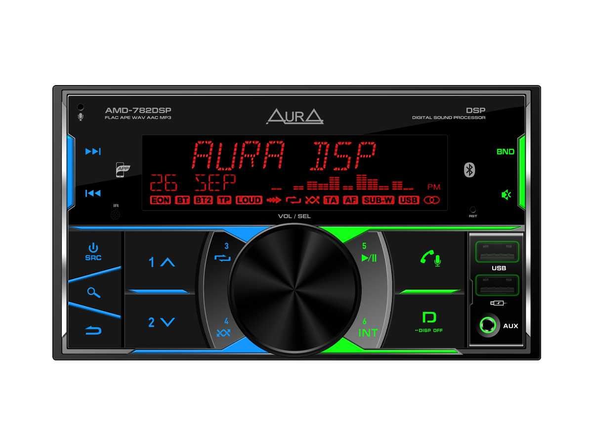 картинка Автомагнитола AURA AMD-782DSP купить в магазине CAROBASS