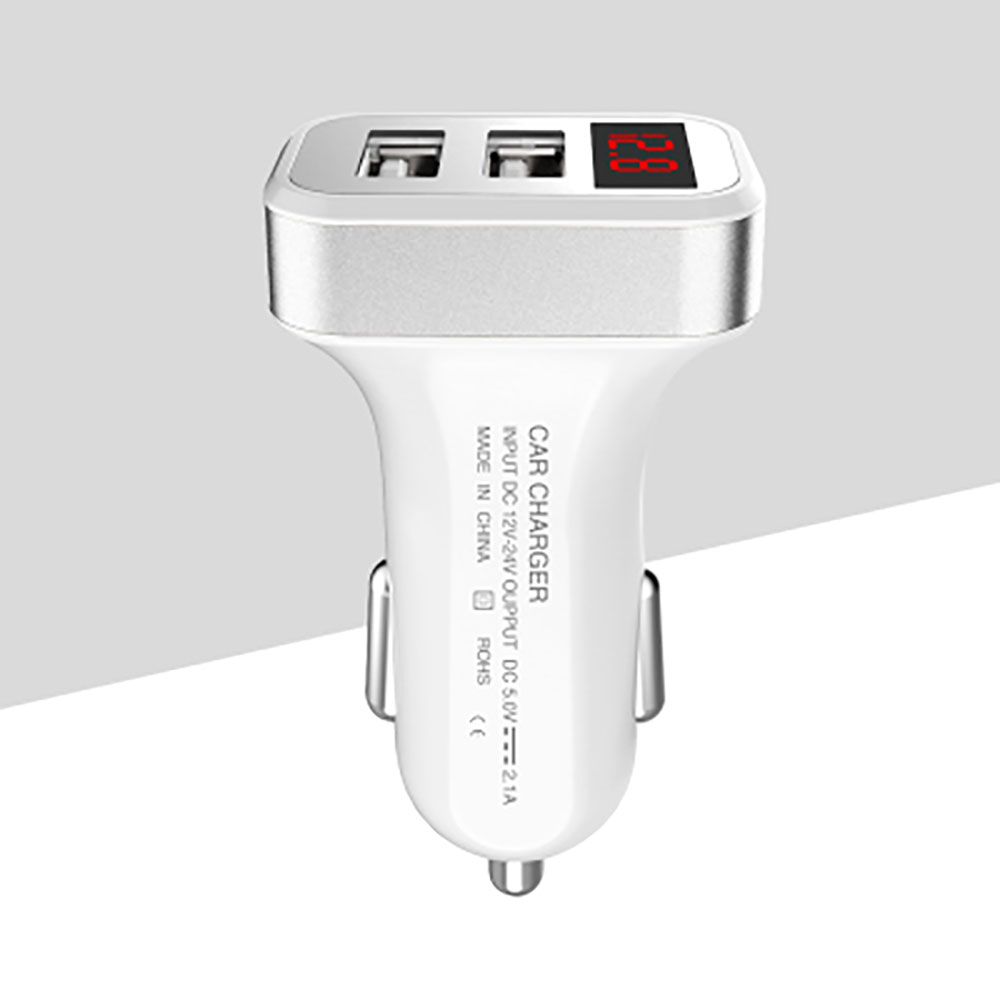 картинка Автомобильное ЗУ 2 USB с вольтметром RECXON RC-01 купить в магазине CAROBASS