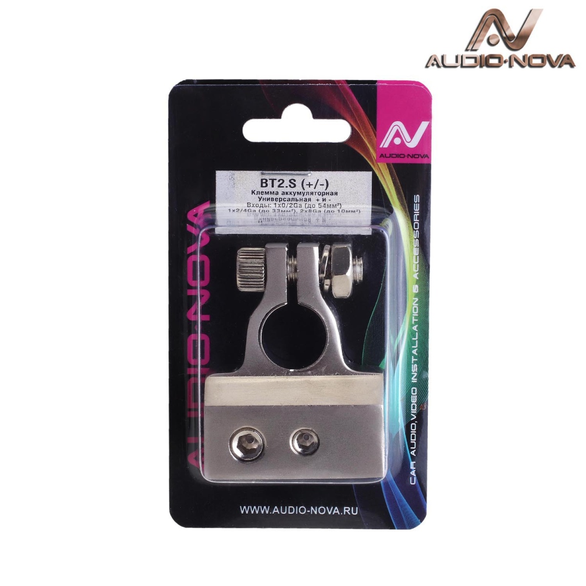 картинка Клемма аккумуляторная AUDIO·NOVA BT2.S (+/-) купить в магазине CAROBASS
