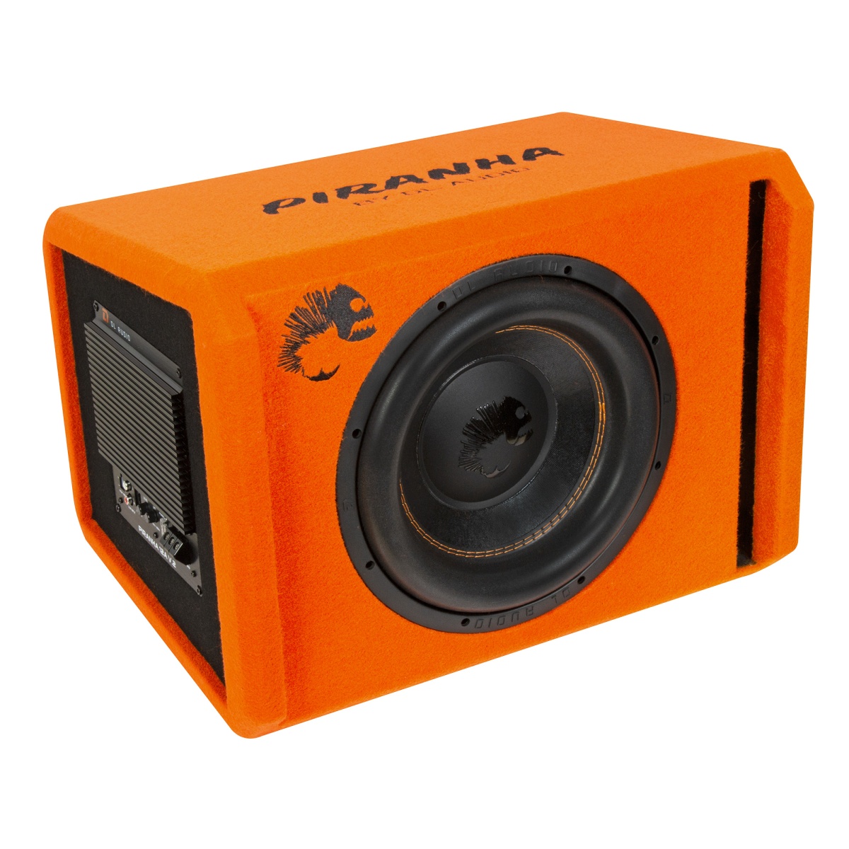 картинка Сабвуфер корпусной активный DL AUDIO Piranha 12A Orange V.2 купить в магазине CAROBASS