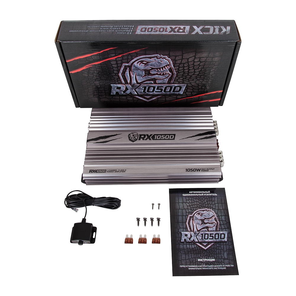 картинка Усилитель 1 канальный KICX RX 1050D купить в магазине CAROBASS