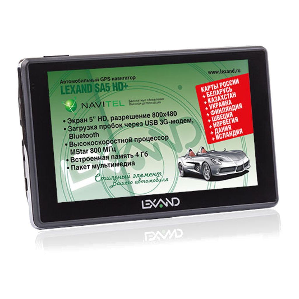 картинка GPS-навигатор LEXAND SA5 HD+ купить в магазине CAROBASS