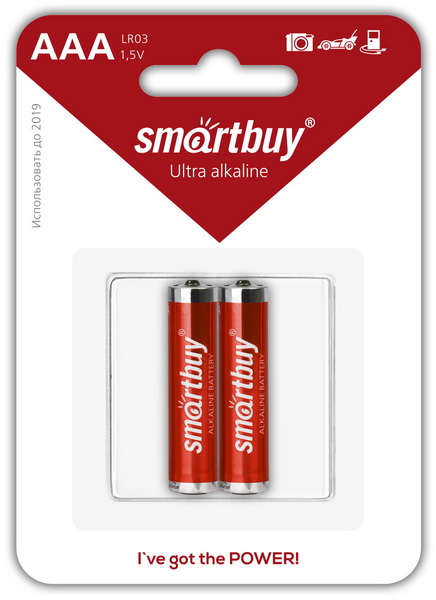 картинка Батарейка алкалиновая Smartbuy LR03 AAA (SBBA-3A02B) купить в магазине CAROBASS