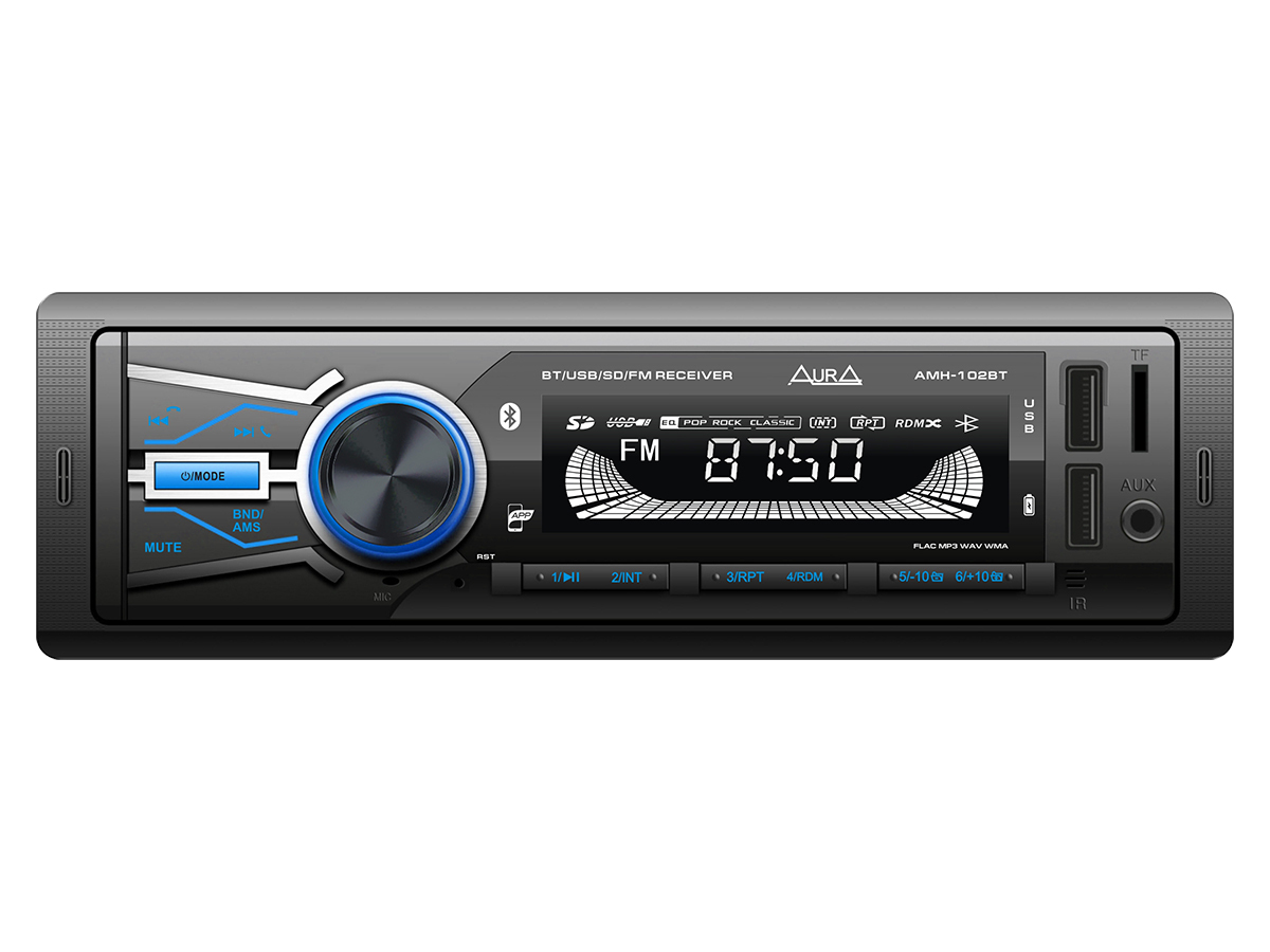 картинка Автомагнитола AURA AMH-102BT купить в магазине CAROBASS