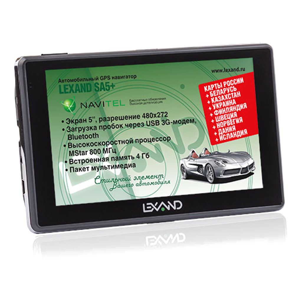 картинка GPS-навигатор LEXAND SA5+ купить в магазине CAROBASS