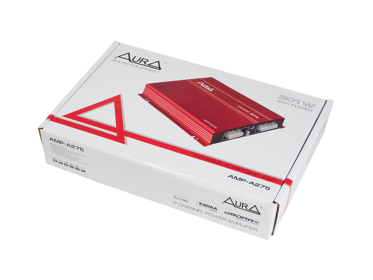картинка Усилитель 2-х канальный AURA AMP-A275 купить в магазине CAROBASS