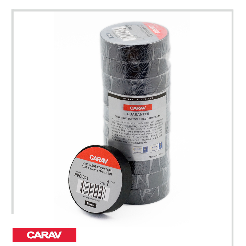 картинка Изоляционная лента ПВХ CARAV PVC-001 купить в магазине CAROBASS