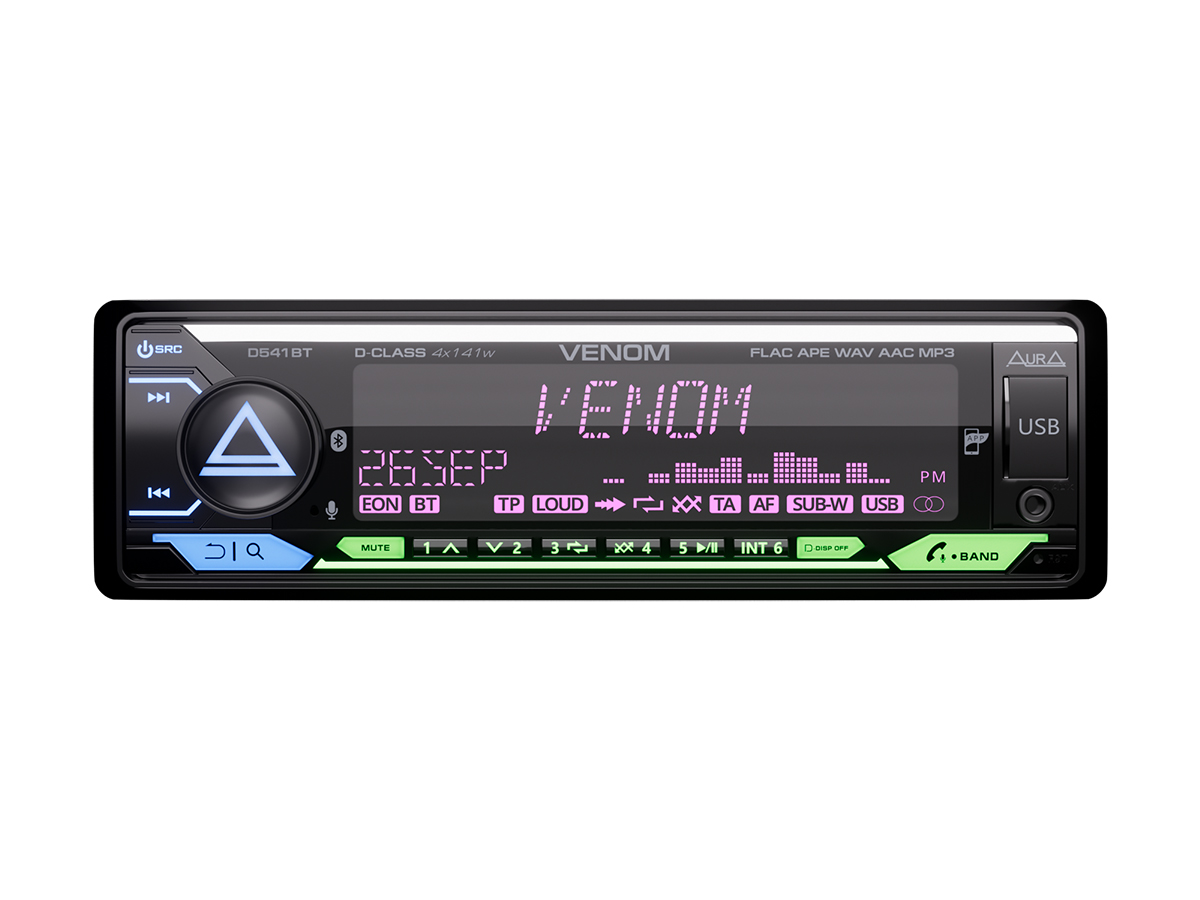 картинка Автомагнитола AURA VENOM-D541BT купить в магазине CAROBASS