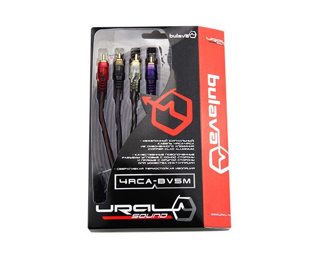 картинка Межблочный кабель URAL (Урал) 4RCA-BV5M купить в магазине CAROBASS