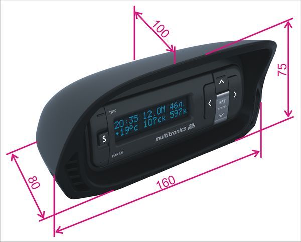 картинка Маршрутный бортовой компьютер Multitronics TC-740 купить в магазине CAROBASS