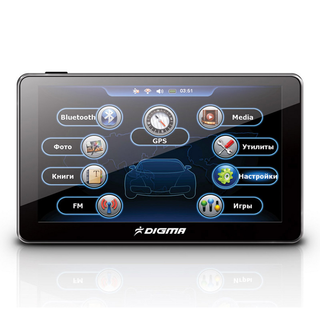 картинка GPS-навигатор DIGMA 6″ DS600BN купить в магазине CAROBASS