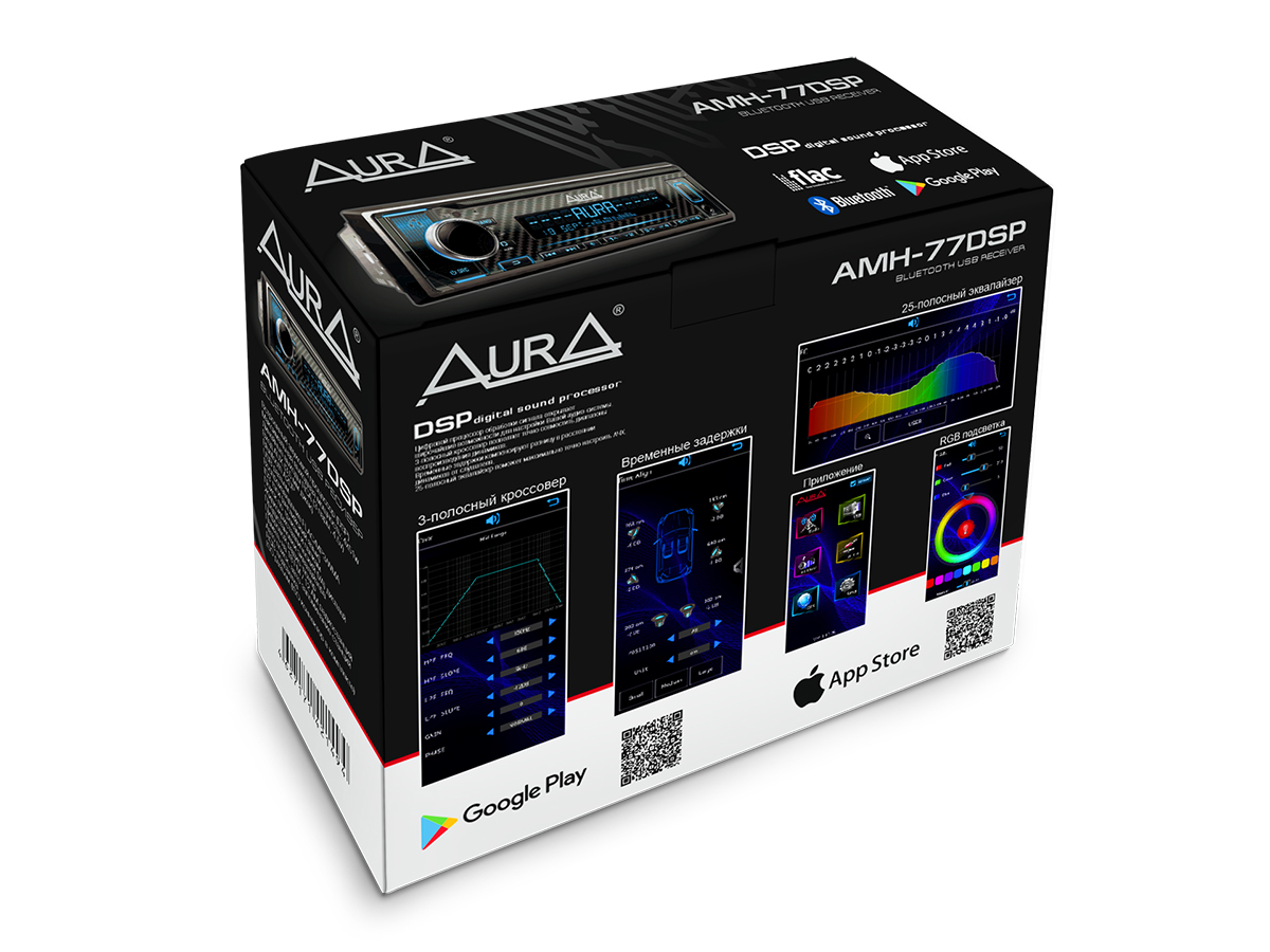 картинка Автомагнитола AURA AMH-77DSP купить в магазине CAROBASS