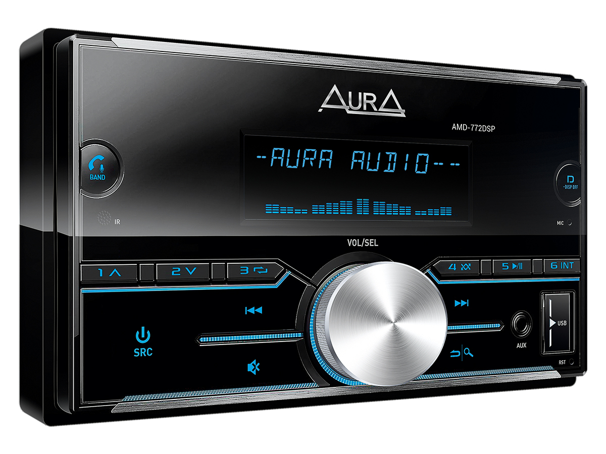 картинка Автомагнитола AURA AMD-772DSP купить в магазине CAROBASS