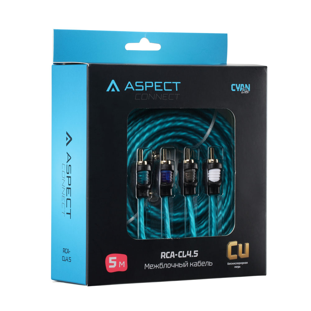картинка Межблочный кабель ASPECT RCA-CL4.5 купить в магазине CAROBASS