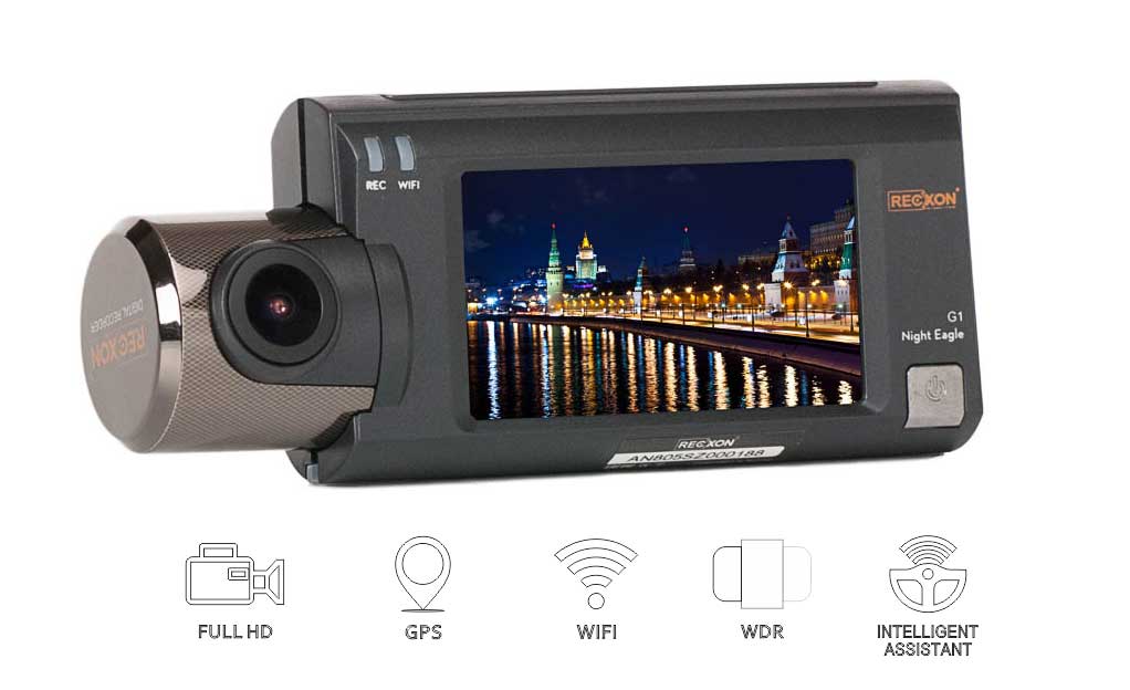 картинка Видеорегистратор RECXON G1 PRO GPS/ГЛОНАСС купить в магазине CAROBASS