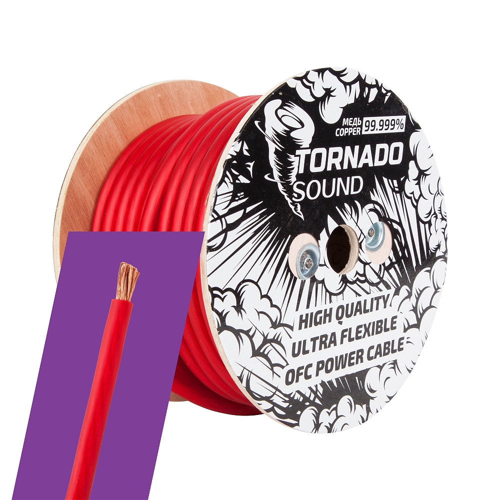 картинка Кабель силовой OFC KICX Tornado Sound OFC 430R купить в магазине CAROBASS