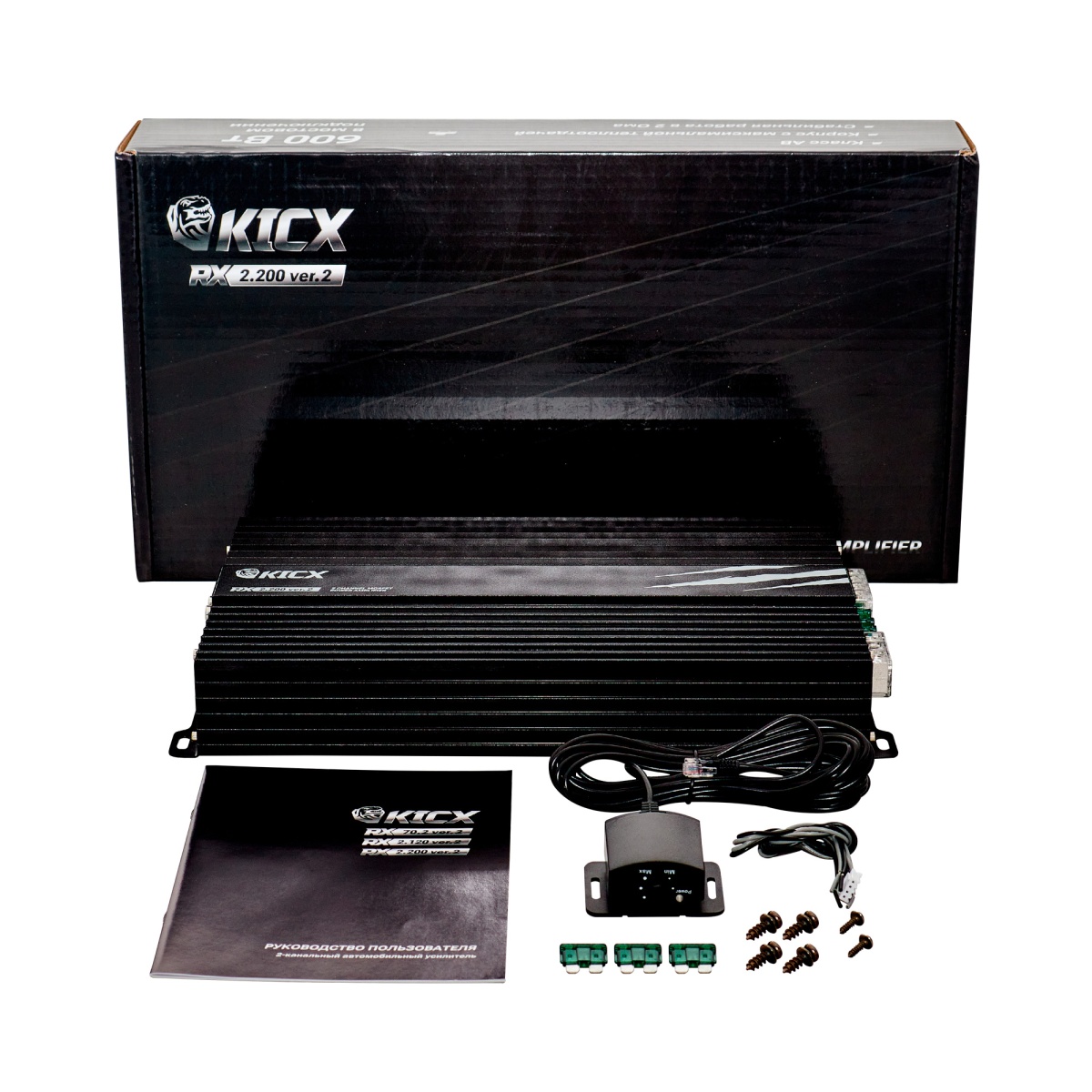 картинка Усилитель 2-х канальный KICX RX 2.200 ver.2 купить в магазине CAROBASS