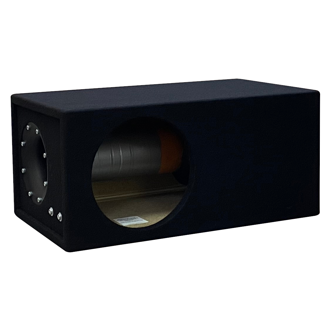 картинка Короб 10" Труба ДСП Карпет EB10-1.FD18-1.C-BK.V.T-BK купить в магазине CAROBASS