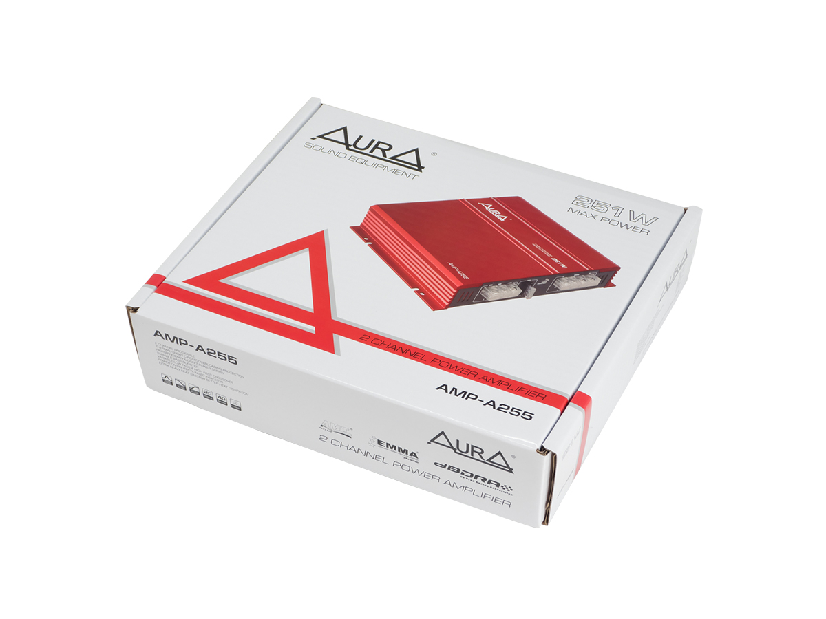 картинка Усилитель 2-х канальный AURA AMP-A255 купить в магазине CAROBASS