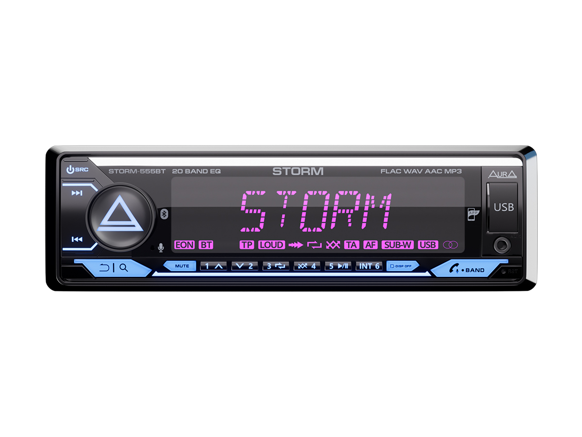 картинка Автомагнитола AURA STORM-555BT купить в магазине CAROBASS