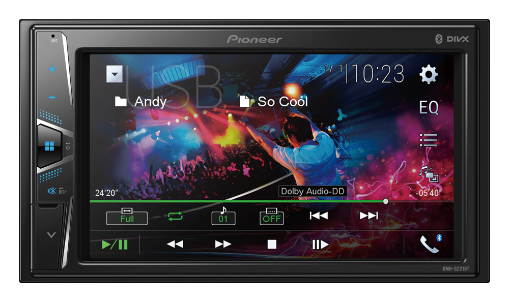 картинка Автомагнитола PIONEER DMH-G221BT купить в магазине CAROBASS