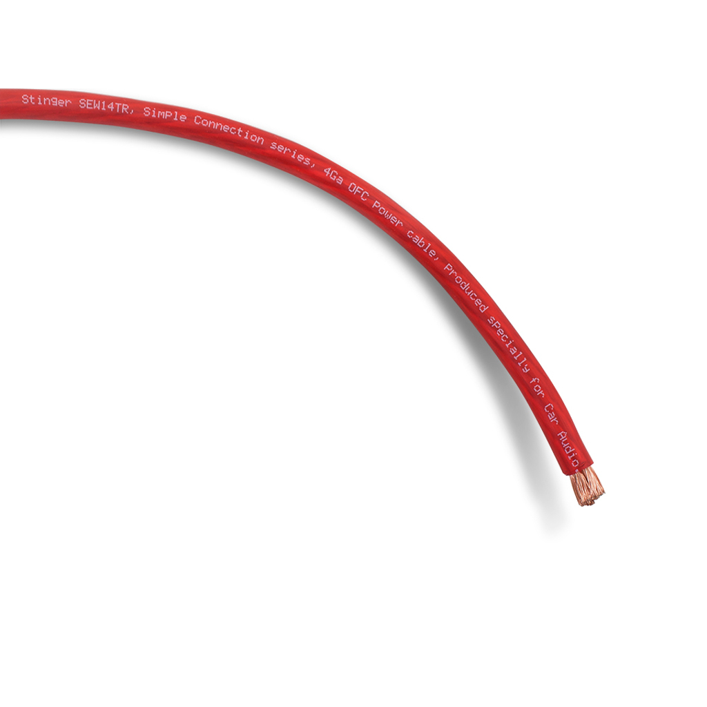 картинка Кабель силовой Stinger 4Ga SSW14TR купить в магазине CAROBASS