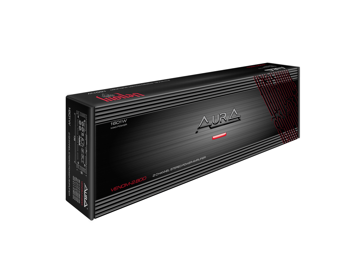 картинка Усилитель 2-х канальный AURA VENOM-2.800 купить в магазине CAROBASS
