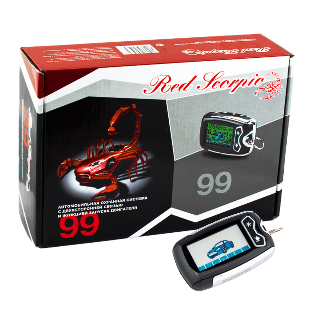 картинка Автосигнализация с автозапуском Red Scorpio 99 купить в магазине CAROBASS