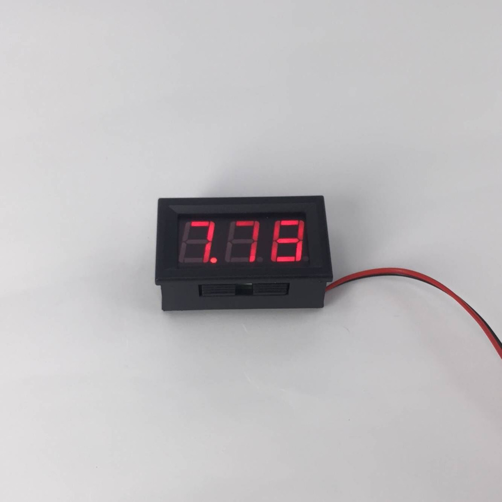 картинка Вольтметр 0.56" (2 провода) DC 4.5-30V 2Cable RED купить в магазине CAROBASS