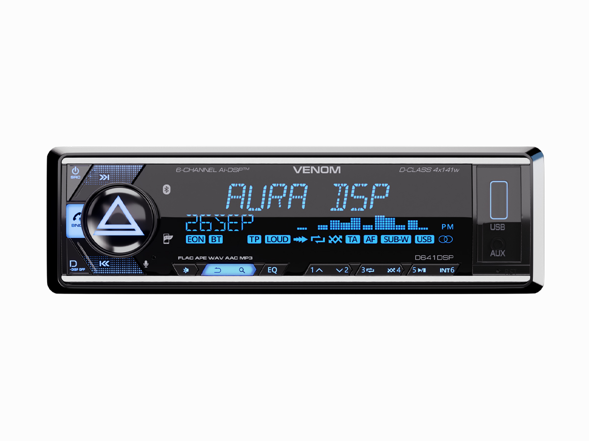 картинка Автомагнитола AURA VENOM-D641DSP купить в магазине CAROBASS