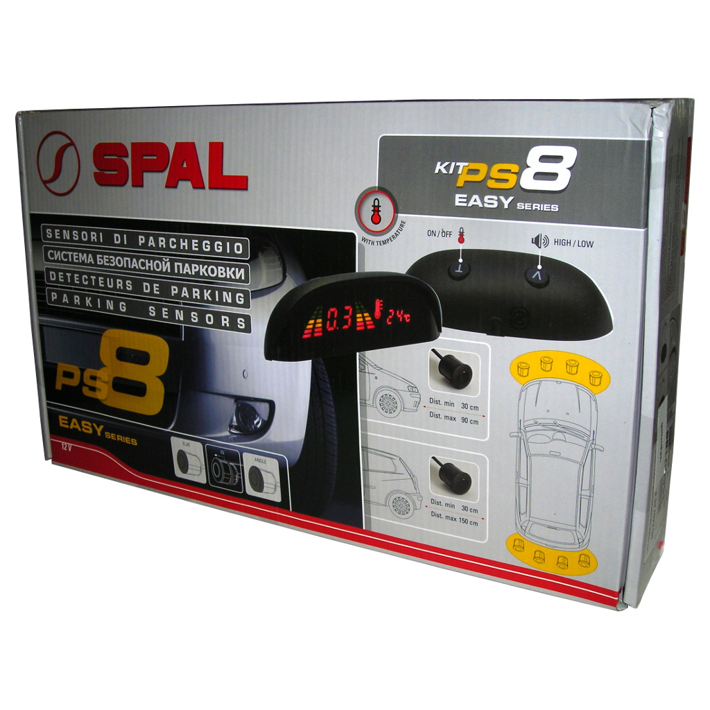 картинка Парковочный радар SPAL HQ EASY PS8 купить в магазине CAROBASS