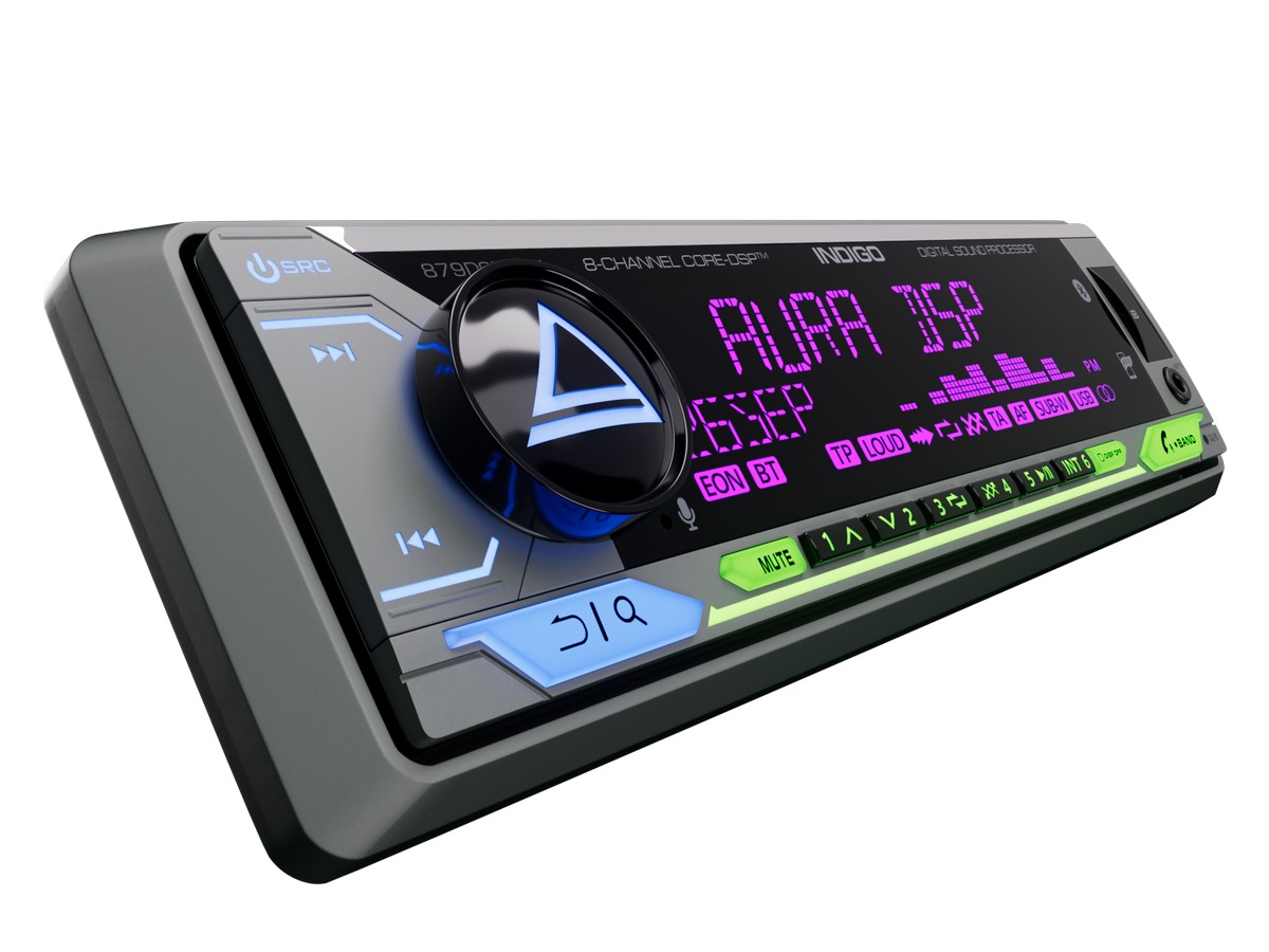 картинка Автомагнитола AURA INDIGO-879DSP MkII купить в магазине CAROBASS