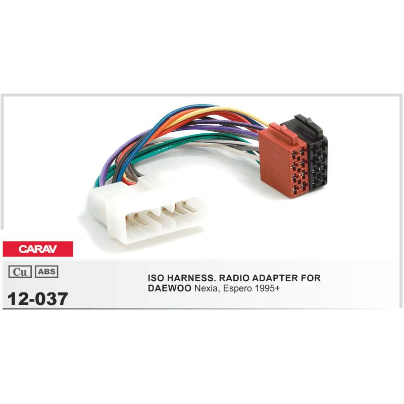 картинка ISO - переходник для а/м DAEWOO 12-037/AWH-DW02 купить в магазине CAROBASS