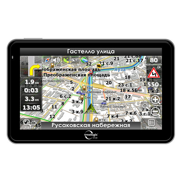 картинка GPS-навигатор TREELOGIC TL-5008BGF AV купить в магазине CAROBASS