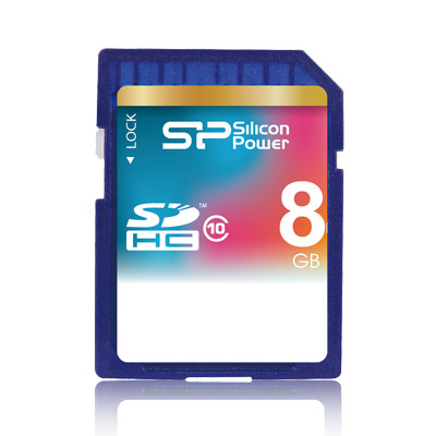 картинка Карта памяти SD SILICON POWER 8Gb Class 10 SD 8Gb/10 купить в магазине CAROBASS
