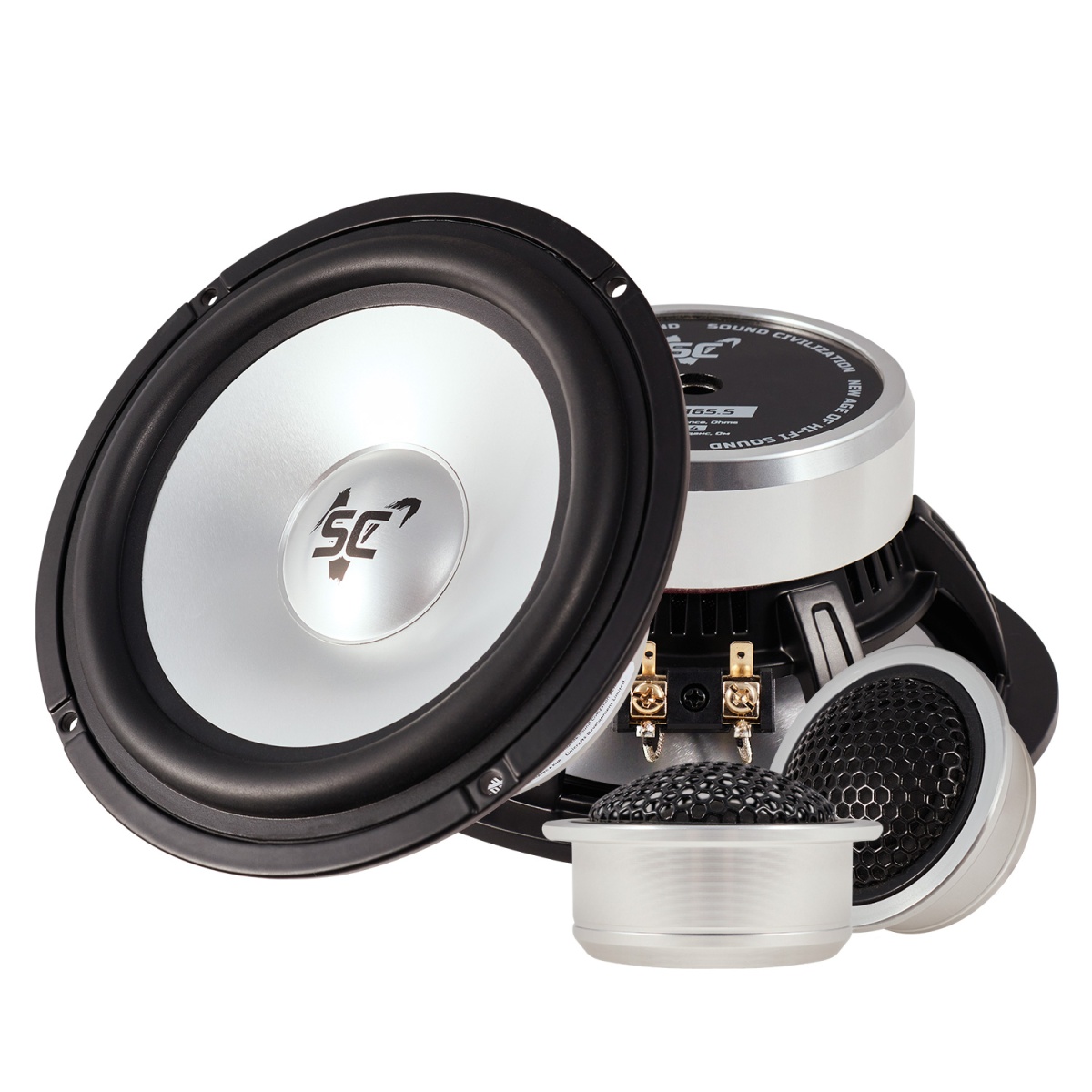 картинка AC 6.5" компонентная KICX SC AL165.5 + TW AL25 купить в магазине CAROBASS
