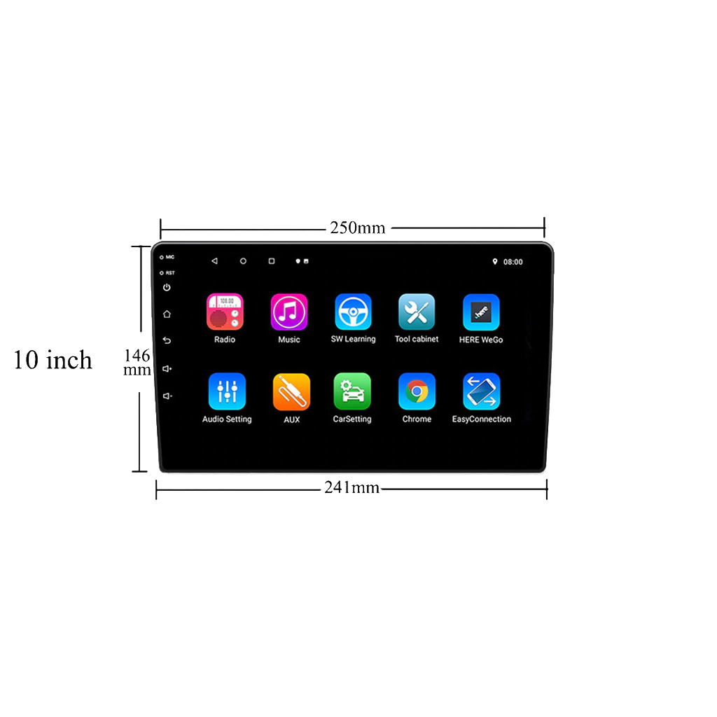 картинка Автомагнитола 10" OEM RS10 1/16 GB купить в магазине CAROBASS