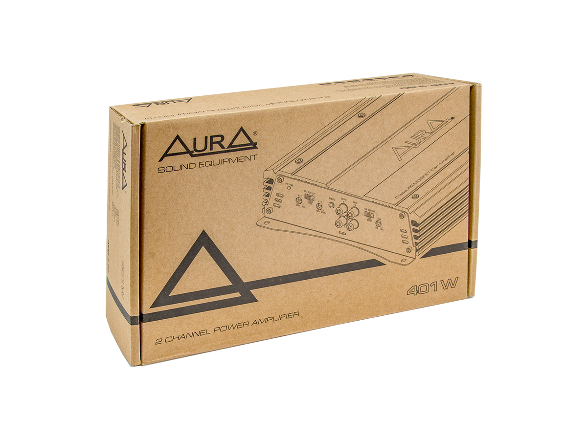 картинка Усилитель 2-х канальный AURA AMP-2.80 купить в магазине CAROBASS
