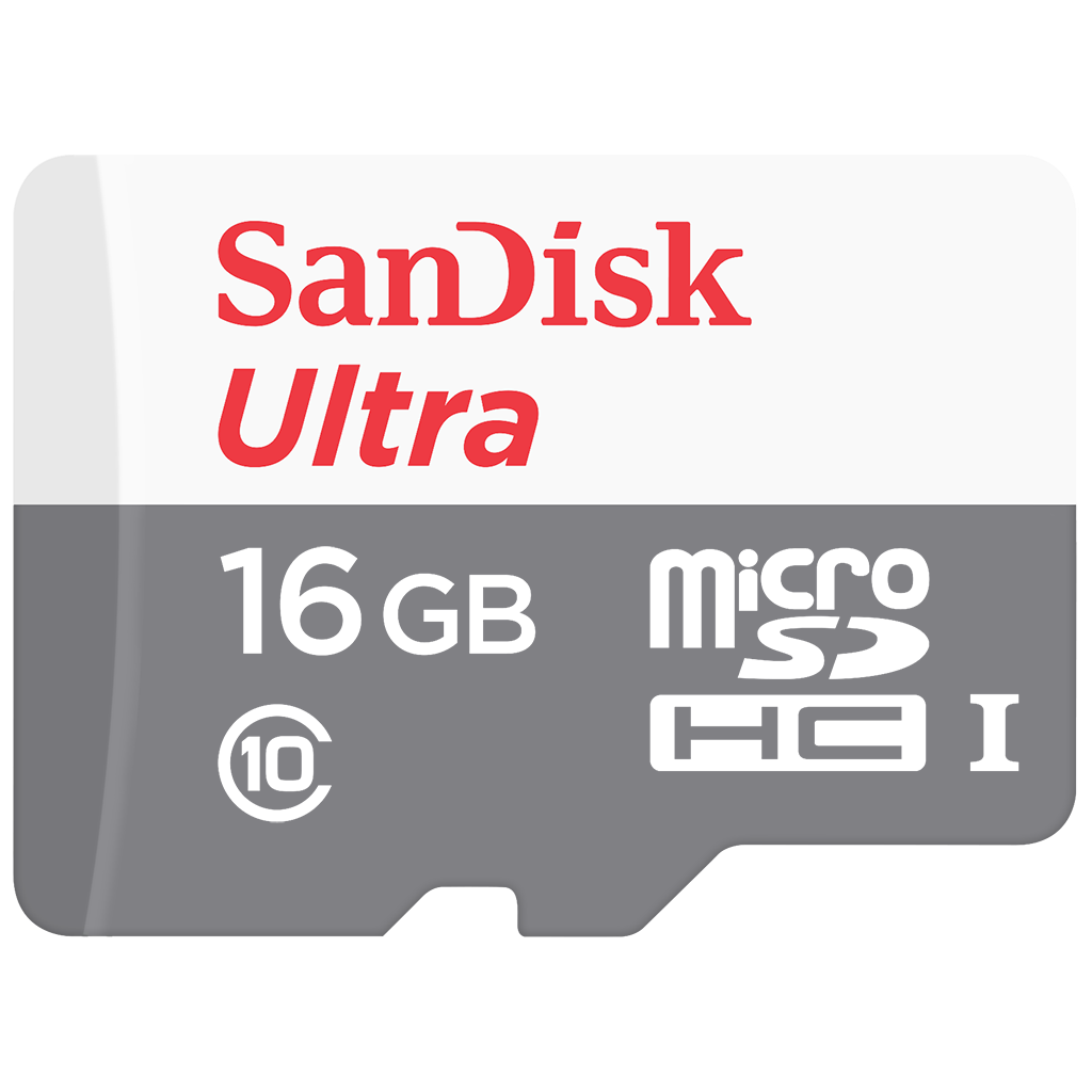 картинка Карта памяти MicroSDHC 16Gb SANDISK ULTRA C10 80MB/s SDSQUNS-016G-GN3MN купить в магазине CAROBASS