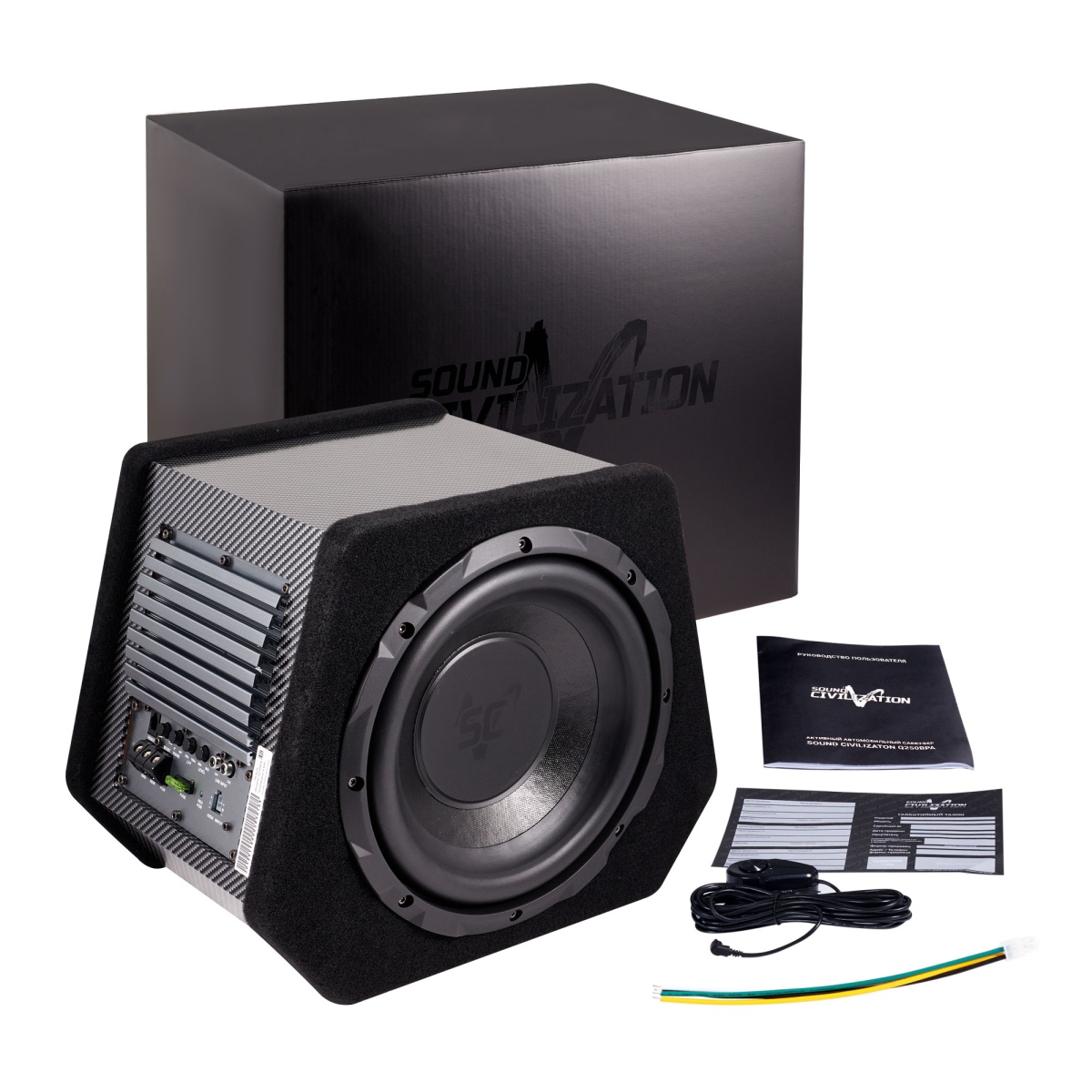 картинка Сабвуфер корпусной активный KICX Sound Civilization Q250BPA купить в магазине CAROBASS