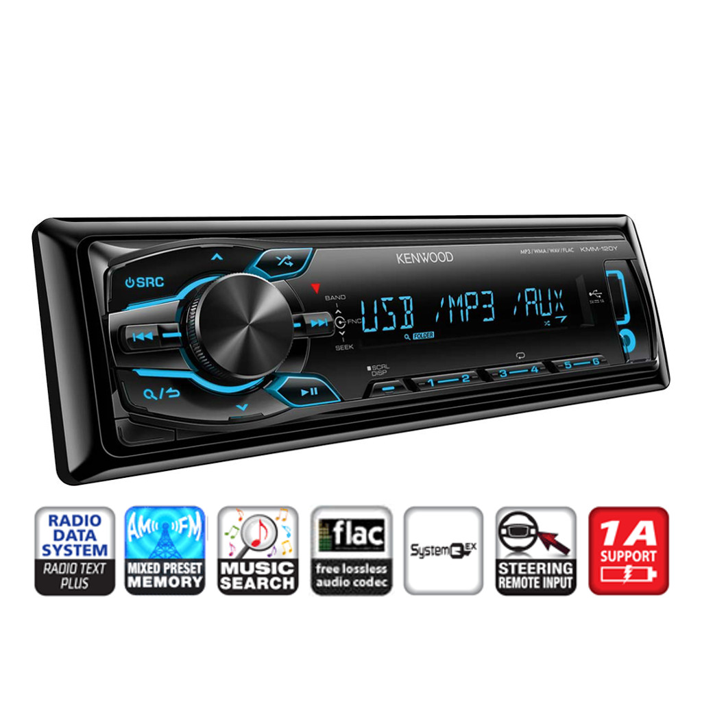 картинка Автомагнитола KENWOOD KMM-120Y купить в магазине CAROBASS