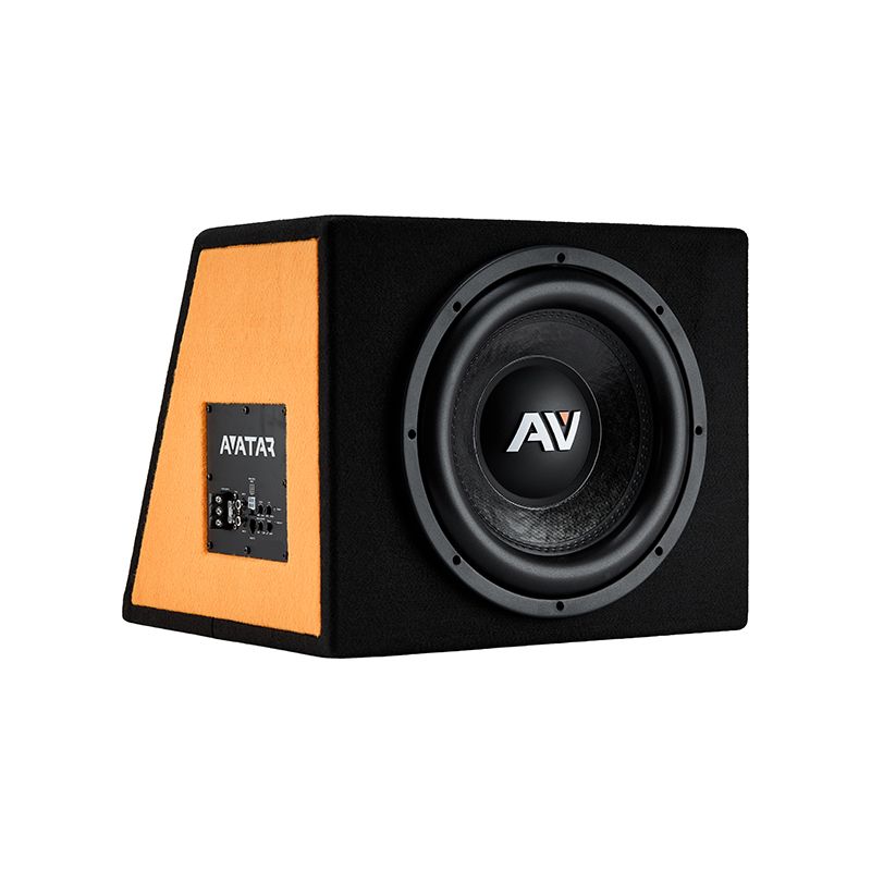 картинка Сабвуфер корпусной активный AVATAR Buran 12A Orange/Black купить в магазине CAROBASS