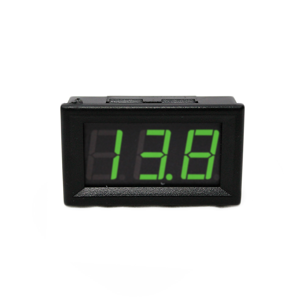 картинка Вольтметр 0.56" (3-провода с колодкой) DC 0-100V 3cable Green купить в магазине CAROBASS